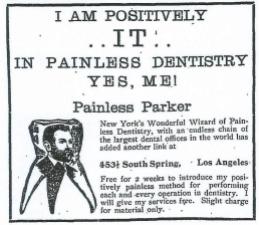 Parker, a showman who wore a necklace of teeth, advertised relentlessly - a rarity at the time.