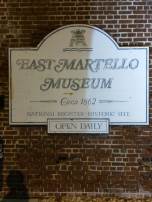 It stops at the East Martello Museum